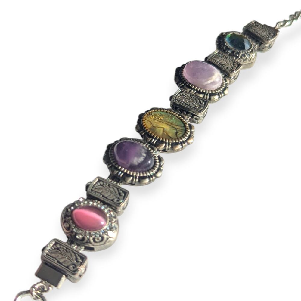 Solid Oak Slide Charm Toggle Bracelet - image 7